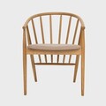 Scaun Calido, Homla, 58x55x78 cm, lemn/poliester, natur