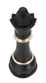 Decoratiune piesa sah, Mauro Ferretti, Queen, 9 x 25.5 cm, polirasina, negru/auriu