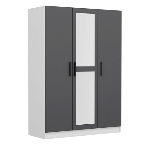 Dulap pentru haine, Minerva, Kale Anthracite, 135x210x52 cm, PAL, Antracit