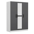Dulap pentru haine, Minerva, Kale Anthracite, 135x210x52 cm, PAL, Antracit