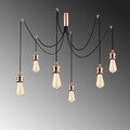 Candelabru Kabluni MR - 914, Opviq, 126 x 102 cm, 6 x E27, 100W, cupru