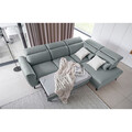 Coltar extensibil dreapta 4 locuri ELTAP, RT-100SAV, Noble, 255x201x100 cm, lemn/poliester, albastru