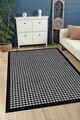 Covor, CLR-0000383-009, 100x300 cm, Poliester, Negru