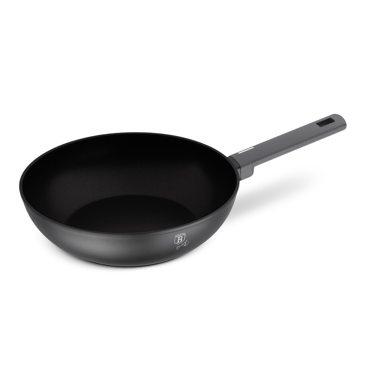 Tigaie Wok Berlinger Haus, Anthracite, 28 cm, 3.2 L, aluminiu forjat, antracit mat - imagine 2