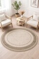 Covor, DC-7376-VİZ-YUV-5, 160x160 cm, Poliester, Bej