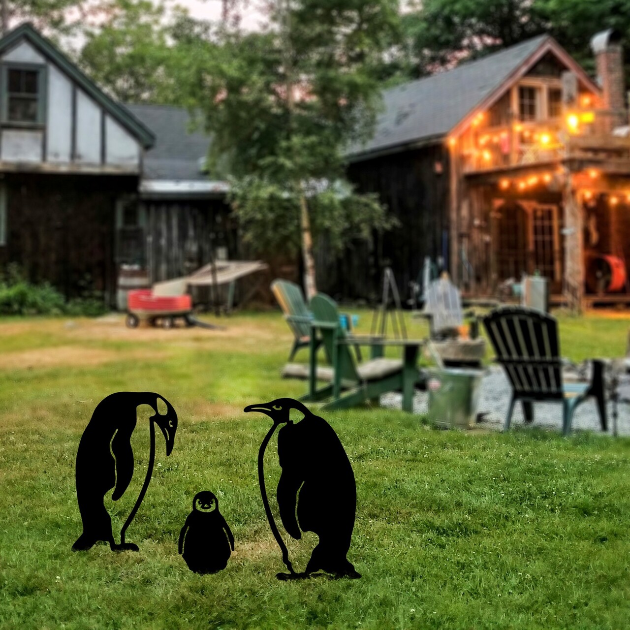 Obiect decorativ de grădină, Fam 03, Negru - imagine 3