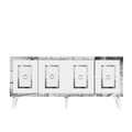 Consola, Olivia, Karya, 150x40x79 cm, PAL , Alb / Argintiu