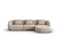 Coltar dreapta 4 locuri, Tulum, Cosmopolitan Design, 255x156x70 cm, tesatura chenille, bej