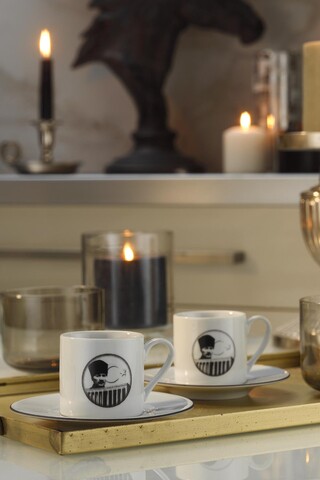Set de cafea kutahya porselen, ru04kt42011562, 4 piese, portelan