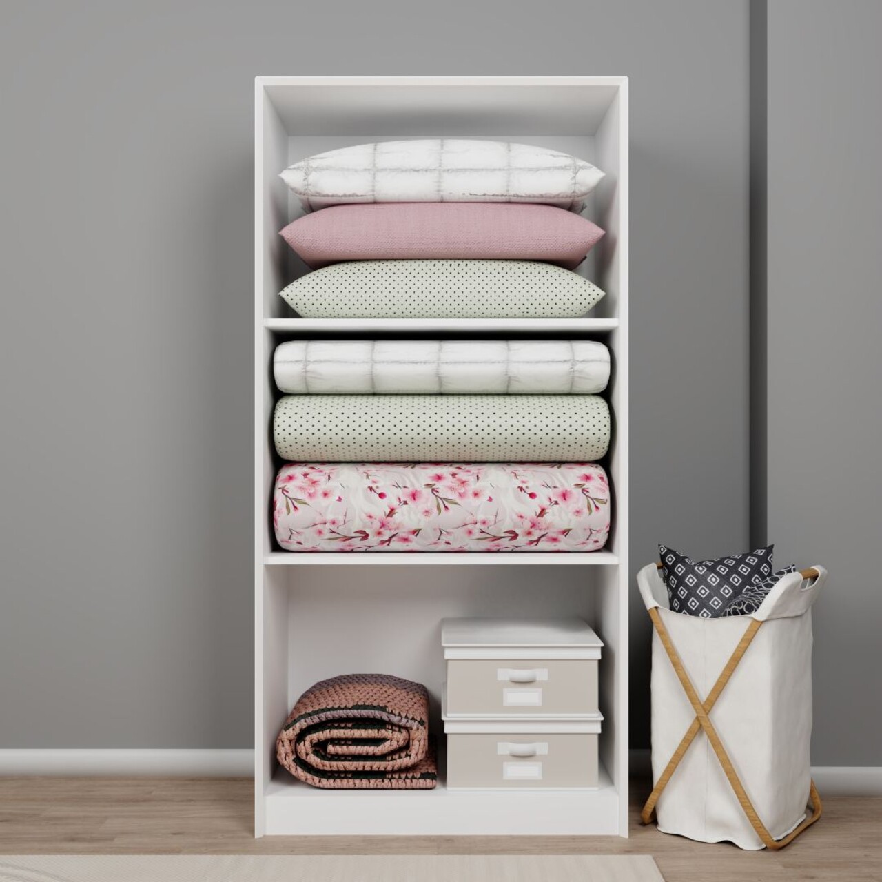 Dulap multifunctional, Miwood, Lucas 1600-80, Alb - 2 | YEO