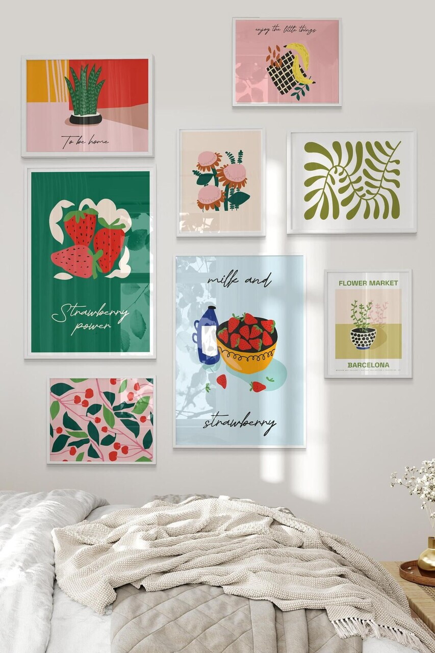 Tablou decorativ, Çgs-046-White-Kck, Lemn masiv, Față: 100% PVC STICLĂ, Multicolor - view 2