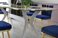 Masa dining, Nmobb, Ikon, 180 x 77 x 90 cm, mdf/plastic, gri