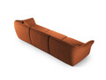 Canapea 5 locuri, Hailey, Micadoni Home, 292x102x79 cm, tesatura boucle, gri deschis