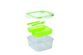 Caserola patrata cu capac, Snips, Lunchbox Green, 1.4 L, polipropilena, verde