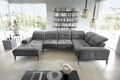 Coltar dreapta 6 locuri ELTAP, RT-03NU, Neviro, 350x201x77 cm, lemn/poliester, gri