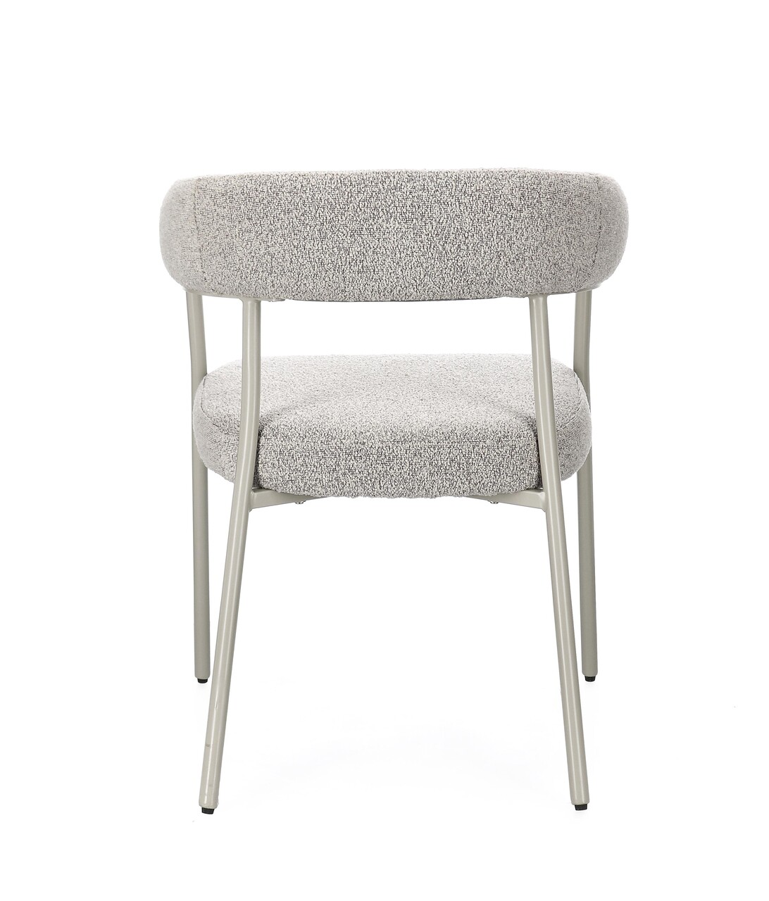Scaun Giaele, Bizzotto, 59.5x56.5x75.5 cm, poliester Boucle, gri/grej