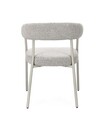 Scaun Giaele, Bizzotto, 59.5x56.5x75.5 cm, poliester Boucle, gri/grej