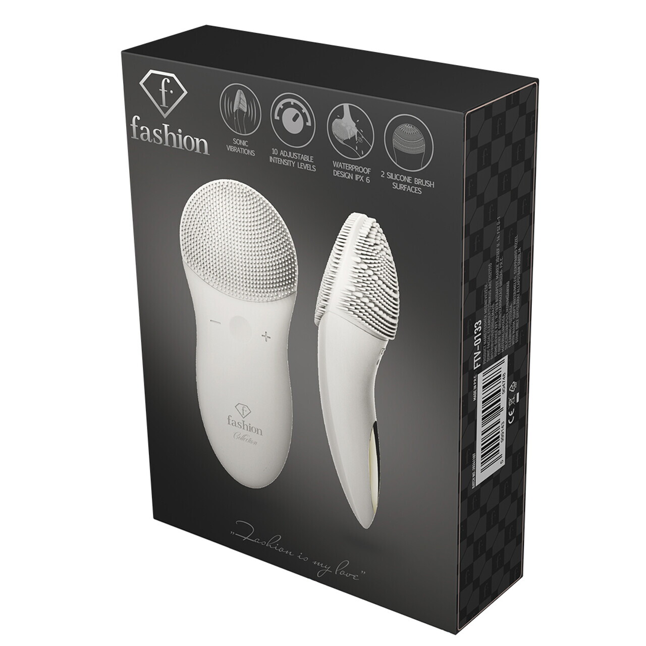 Aparat curatare faciala Fashion TV, Matte Cream-Gold, 14.3x6.2x3.7 cm, silicon, crem - imagine 14