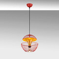 Lustra, Fulgor, 942FLG1254, Metal, Rosu