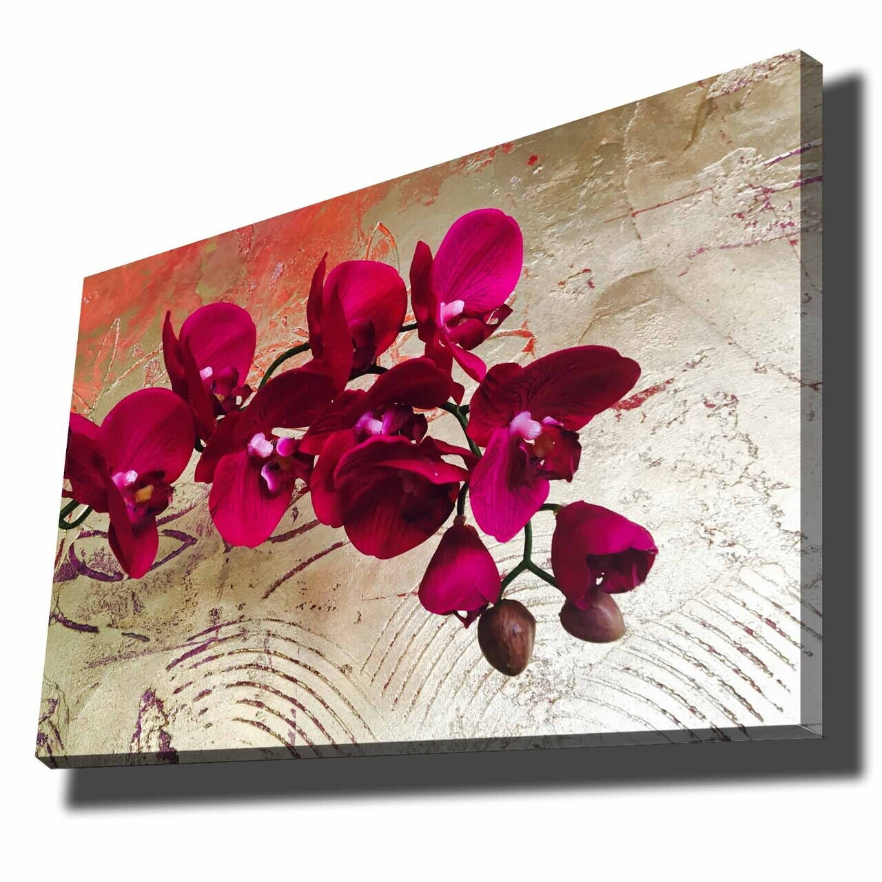 Tablou decorativ, 701002021C-012, PÂNZĂ DIN PIELE ÎNTOARSĂ, Lemn, Multicolor — imaginea 2