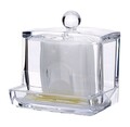 Suport pentru betisoare de ureche si dischete demachiante Compactor, transparent