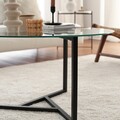 Masuta de cafea Trio Sehpa, Neostill, D75x42 cm, negru/transparent