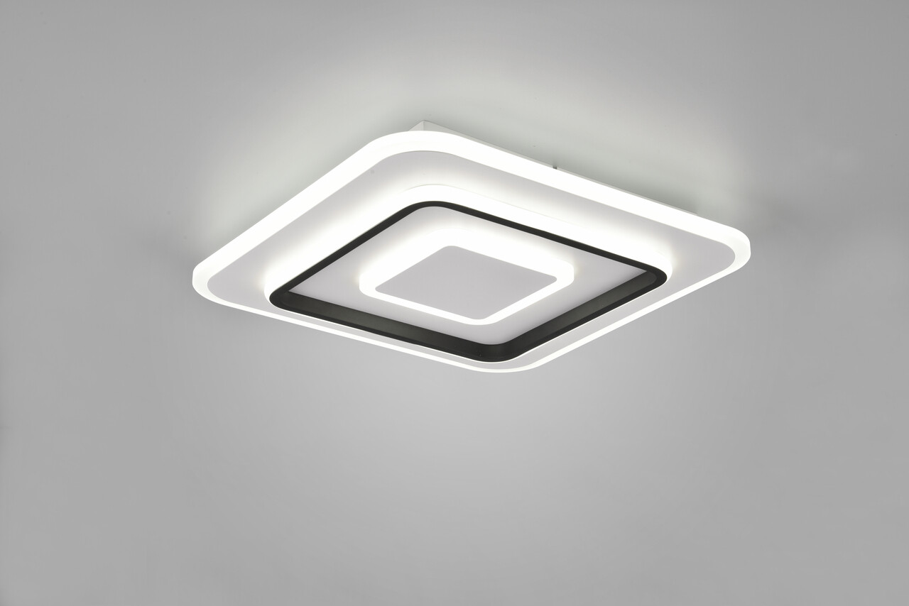 Plafoniera Jora, RL, 40x40x6 cm, 46W, 1x SMD, metal, alb mat