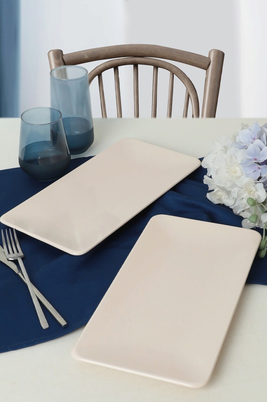 Set platouri servire, Hermia, 275KRM1896, Usor de curatat, Crem - imagine 2