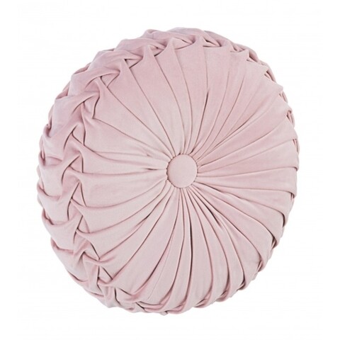 Perna decorativa, chantal, bizzotto, Ø35 cm, catifea, roz
