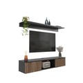 Comoda TV, Zena Home, Elia, Lemn/Negru