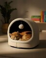 Pat pentru pisici, Paws & Whiskers, Alaska STD, Poliester, Crem