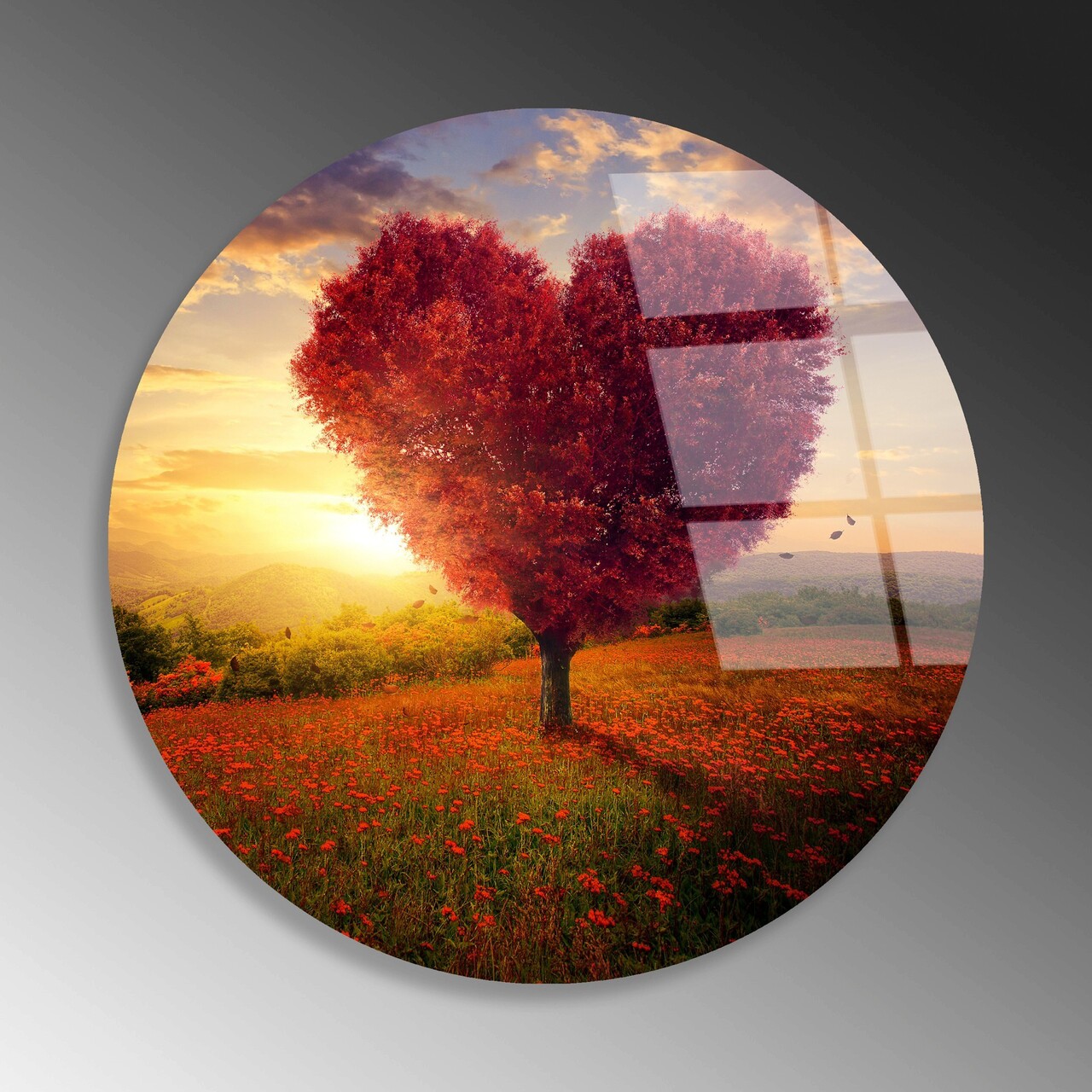 Tablou decorativ, UV-1127, Diametru: 60 cm, Multicolor - view 5