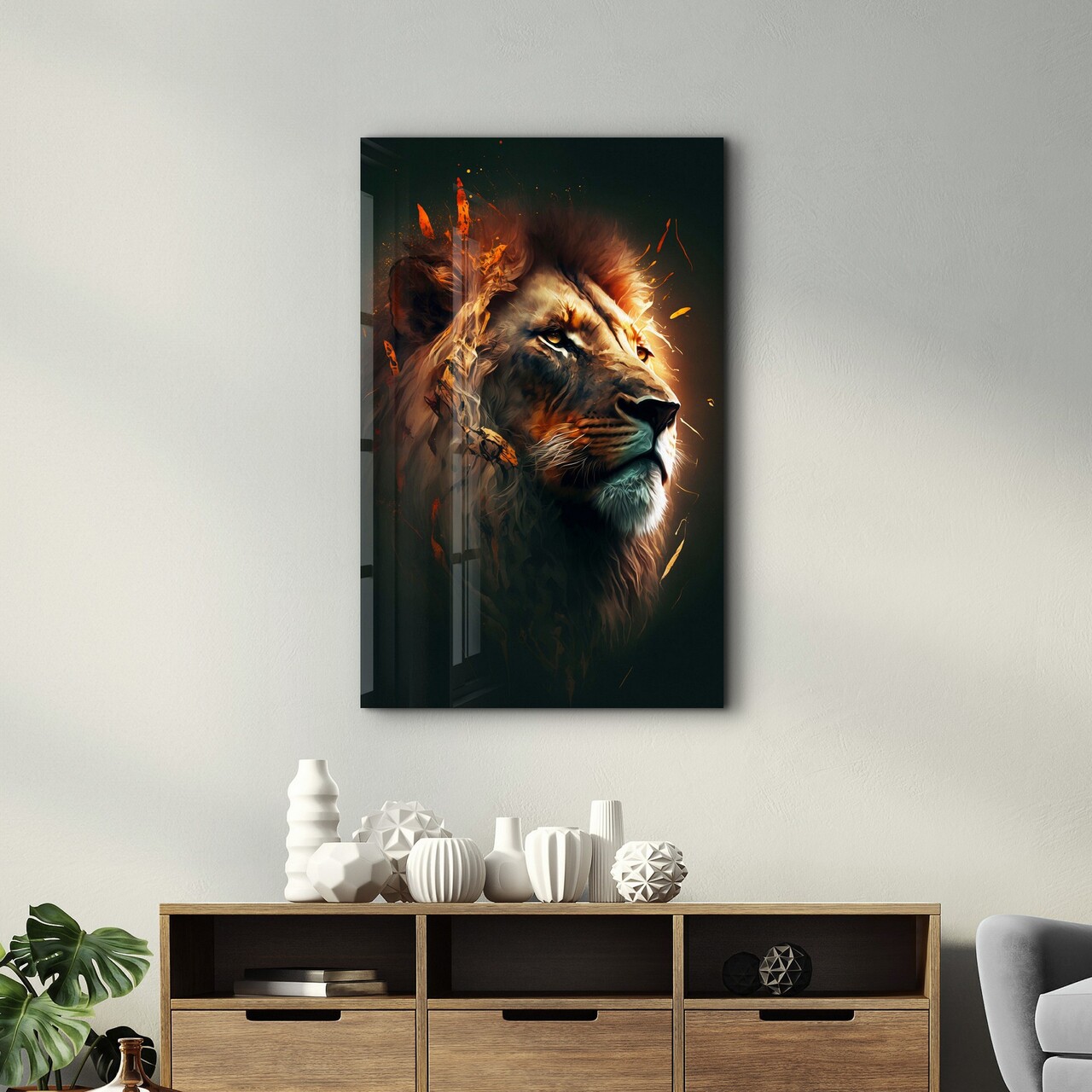 Tablou decorativ, SPR-1291, Dimensiuni: 46 x 72 cm, Multicolor - view 3