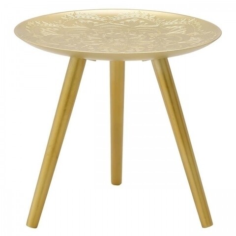 Masuta de cafea InArt, 44.5x40 cm, Gold
