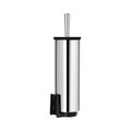 Perie de toaleta cu suport, Brabantia, Profile Brilliant Steel, 12.5x11.5x43 cm, otel, argintiu