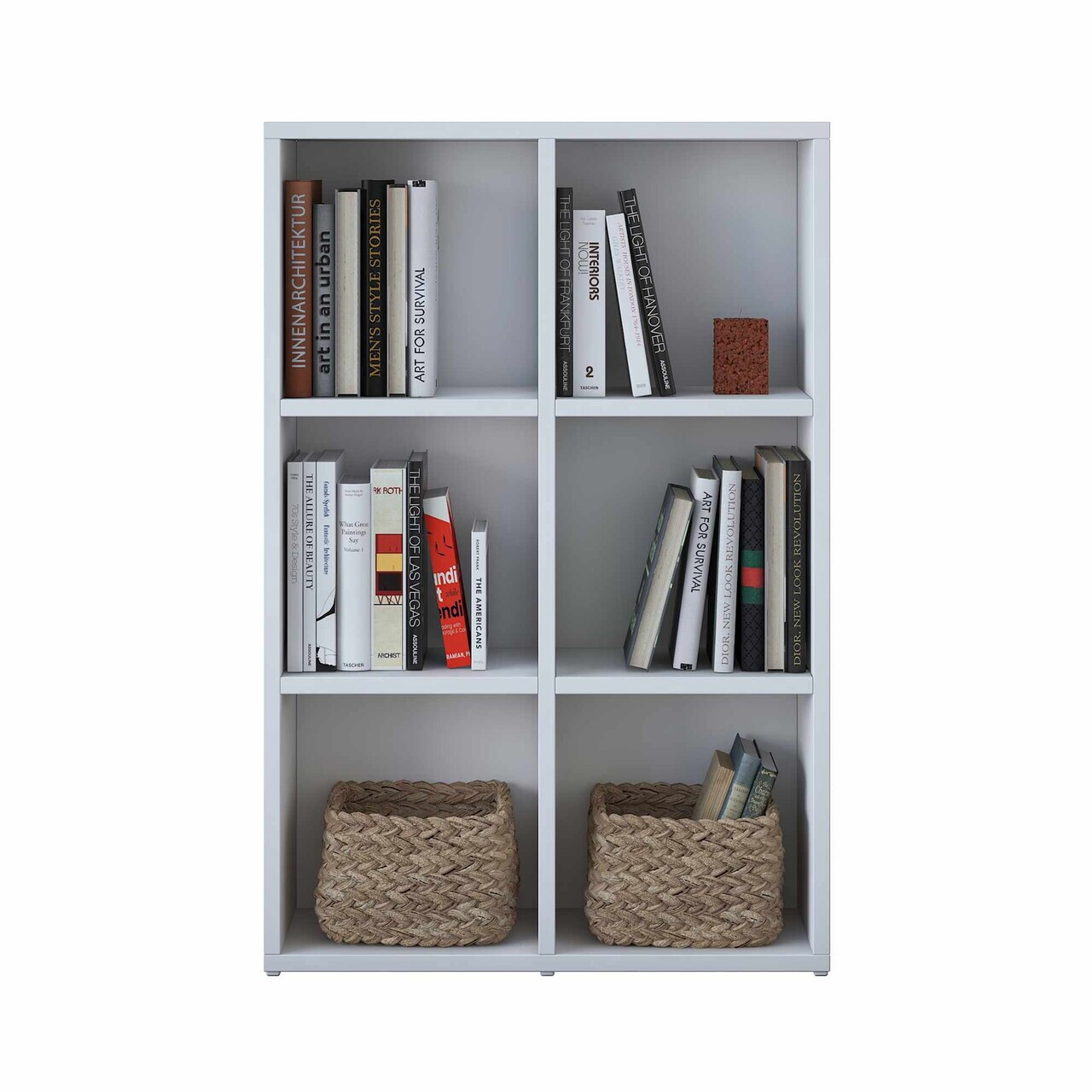 Corp biblioteca, Hanah Home, HC120, 60x90x20 cm, Alb — imaginea 8