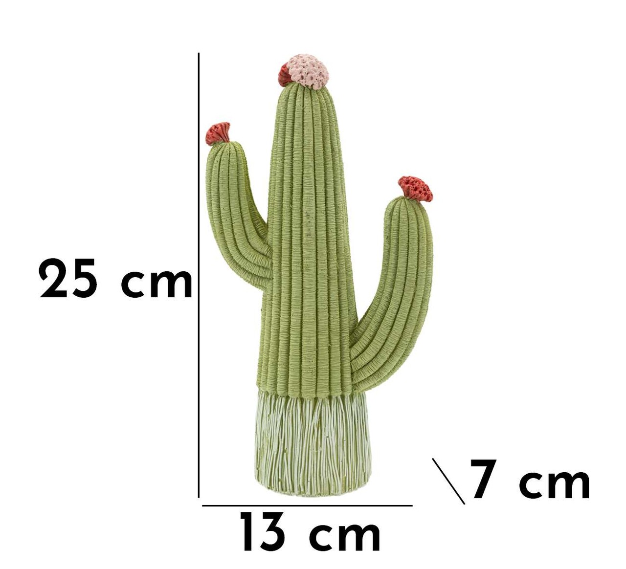 Figurina /sculptura decorativa Cactus, Mauro Ferretti, 13x7x25 cm, polirasina, multicolor - 1 | YEO