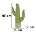 Figurina /sculptura decorativa Cactus, Mauro Ferretti, 13x7x25 cm, polirasina, multicolor