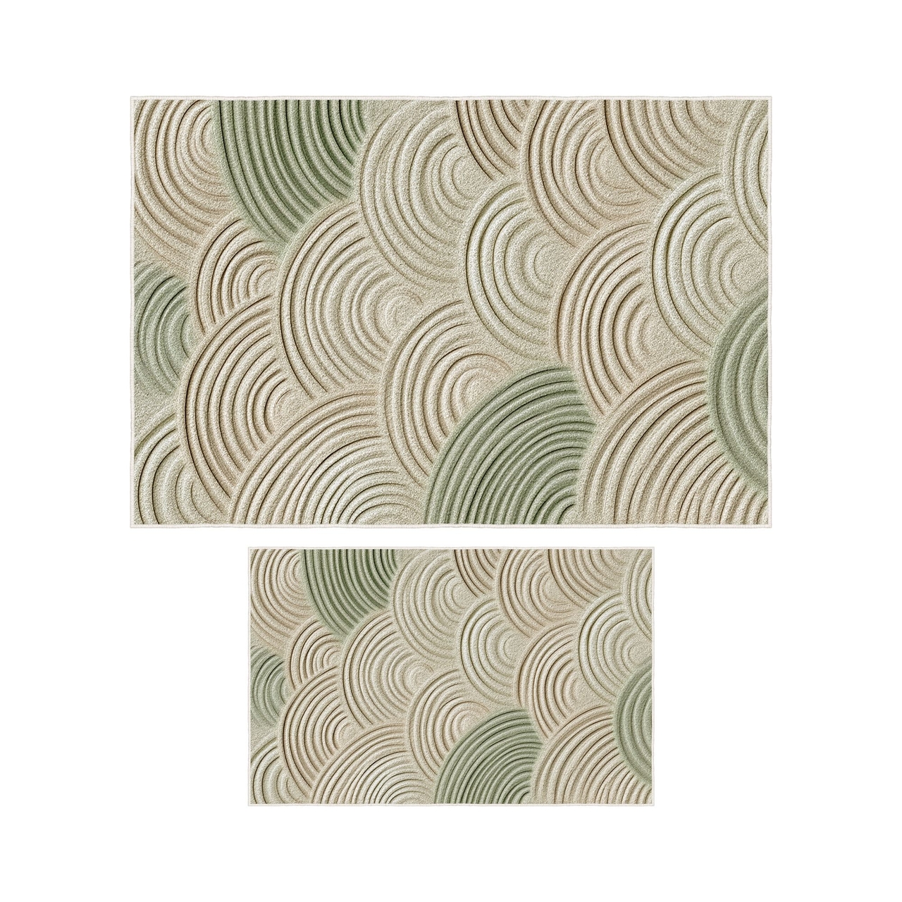 Set covorase de baie, L'essentiel Maison, Asr40, Verde - view 5