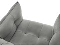 Fotoliu, Canna, Mazzini Sofas, 90x100x88 cm, catifea, gri deschis