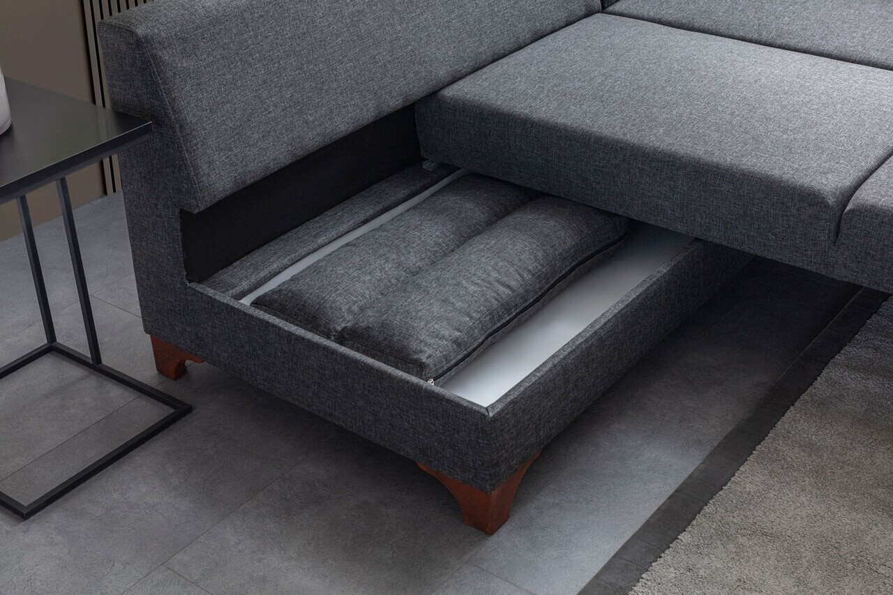 Coltar, Atelier del Sofa, 752EST1390, Lemn de carpen/PAL melaminat, Antracit - view 7