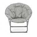 Scaun pentru gradina, Rock Poly, Bizzotto, pliabil, 65x75x80 cm, otel/poliester
