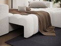 Coltar extensibil dreapta 4 locuri ELTAP, Bon-218, Bonett, 250x175x92 cm, lemn/poliester, alb