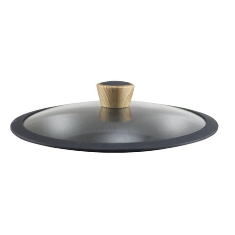 Capac oala pe.341, beper, 28 cm Ø, sticla/silicon