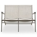Set mobilier pentru gradina/terasa, 4 piese, Westhore, pliabile, 58 x 82 x 78 cm, otel, natur/maro