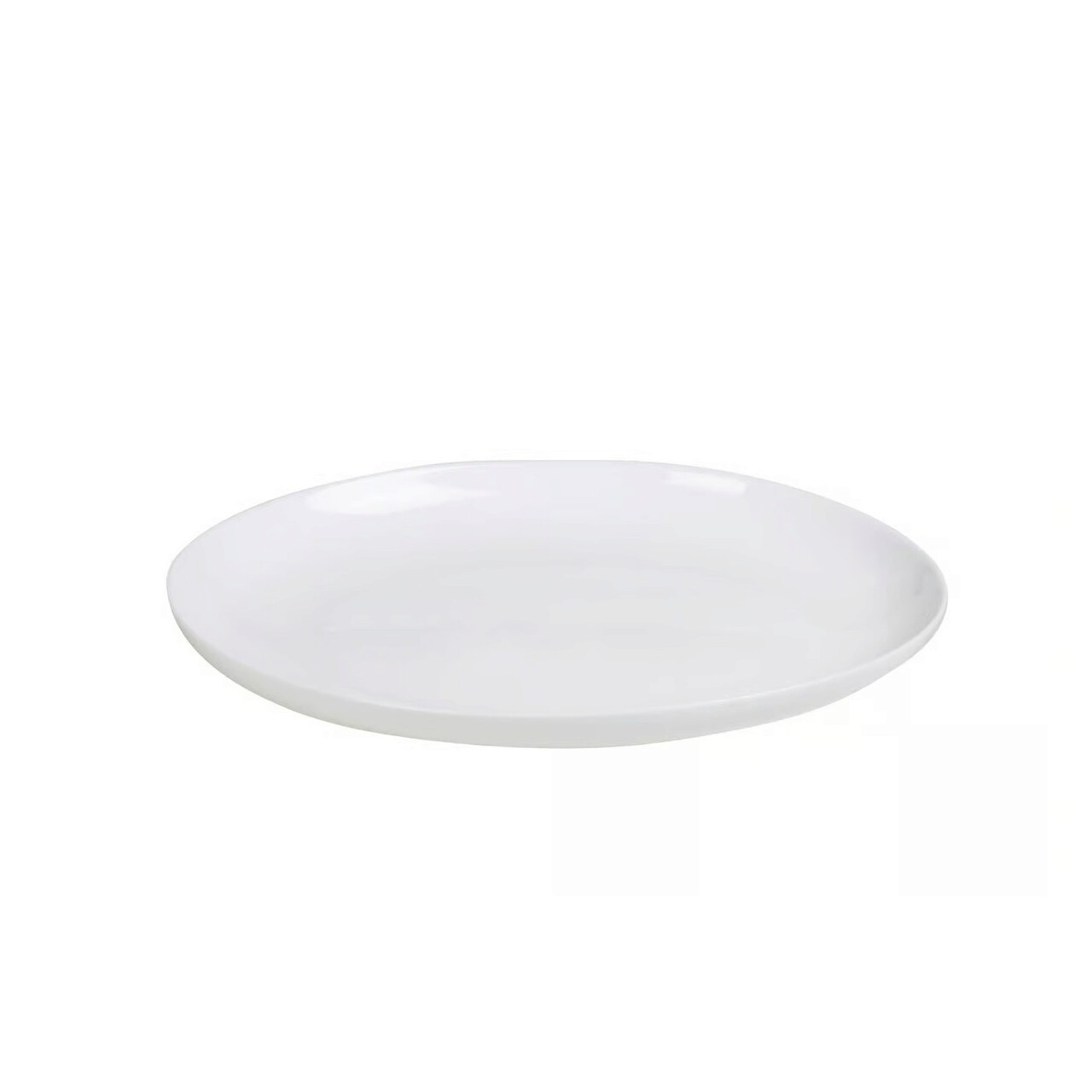 Platou oval pentru servire Basic, Ambition, 33x24x3.2 cm, opal, alb