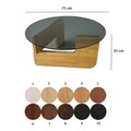 Masuta de cafea, Neostill, Mia, Stejar / Fume