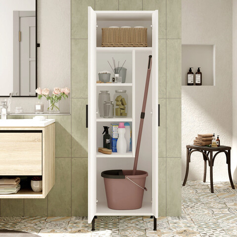 Dulap multifunctional, locelso, dy1-w, 50.4x165x35.7 cm, alb