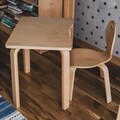 Set masa si scaune 3 piese, Sweetie, Pearl Table Set, Lemn, Natural