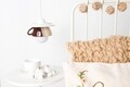 Pendul Afternoon tea, Deco Republic, E27, 1x60W, ceramica, crem/maro
